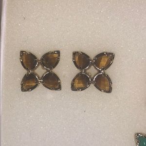 Kendra Scott Vintage Tavi Studs- Pyrite